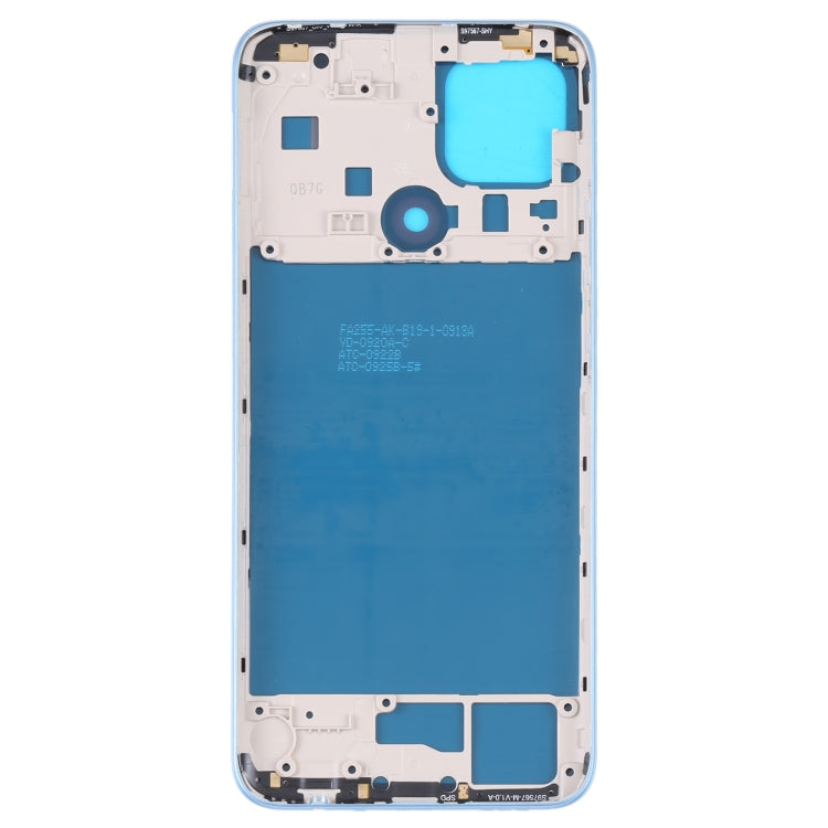 For OPPO A15/A15S/A35 Battery Back Cover with Middle Frame (Blue) - Back Cover by buy2fix | Online Shopping UK | buy2fix