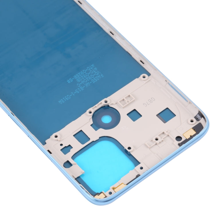 For OPPO A15/A15S/A35 Battery Back Cover with Middle Frame (Blue) - Back Cover by buy2fix | Online Shopping UK | buy2fix
