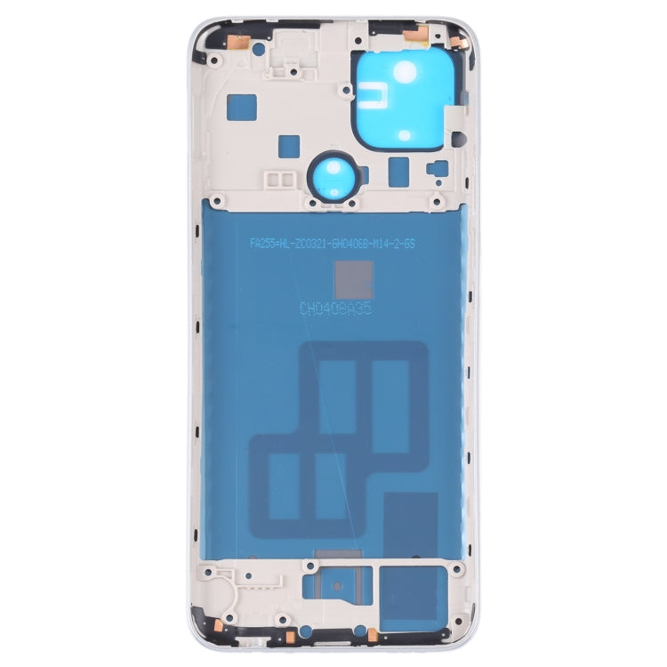 For OPPO A15/A15S/A35 Battery Back Cover with Middle Frame (White) - Back Cover by buy2fix | Online Shopping UK | buy2fix