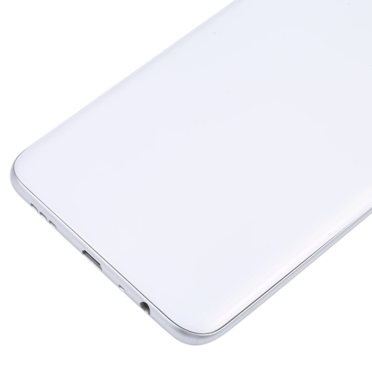 For OPPO A15/A15S/A35 Battery Back Cover with Middle Frame (White) - Back Cover by buy2fix | Online Shopping UK | buy2fix