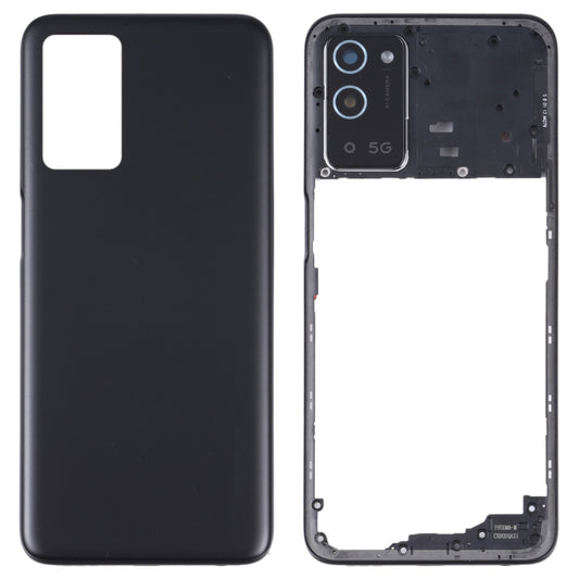 For OPPO A56 5G Battery Back Cover with Middle Frame (Black) - Back Cover by buy2fix | Online Shopping UK | buy2fix