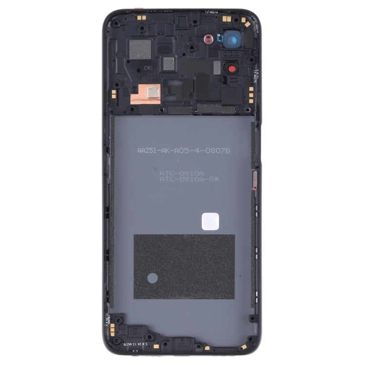 For OPPO A56 5G Battery Back Cover with Middle Frame (Black) - Back Cover by buy2fix | Online Shopping UK | buy2fix