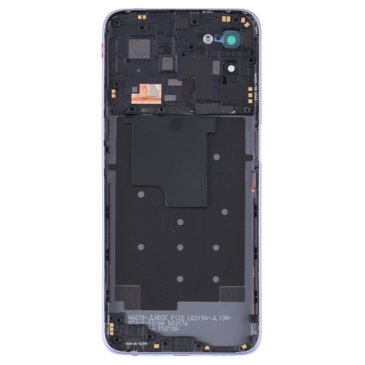 For OPPO A56 5G Battery Back Cover with Middle Frame (Purple) - Back Cover by buy2fix | Online Shopping UK | buy2fix