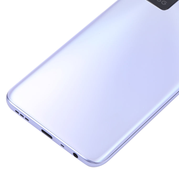 For OPPO A56 5G Battery Back Cover with Middle Frame (Purple) - Back Cover by buy2fix | Online Shopping UK | buy2fix