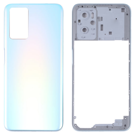 For OPPO A36/A76 Battery Back Cover with Middle Frame (Blue) - Back Cover by buy2fix | Online Shopping UK | buy2fix
