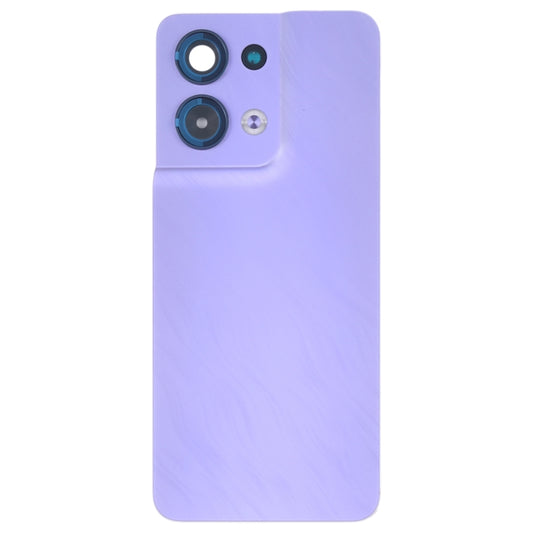 For OPPO Reno8 Original Battery Back Cover with Camera Lens Cover(Purple) - Back Cover by buy2fix | Online Shopping UK | buy2fix