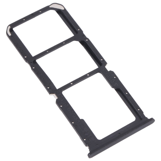 For OPPO A95 4G/Reno6 Lite  SIM Card Tray + SIM Card Tray + Micro SD Card Tray (Black) - Card Tray by buy2fix | Online Shopping UK | buy2fix