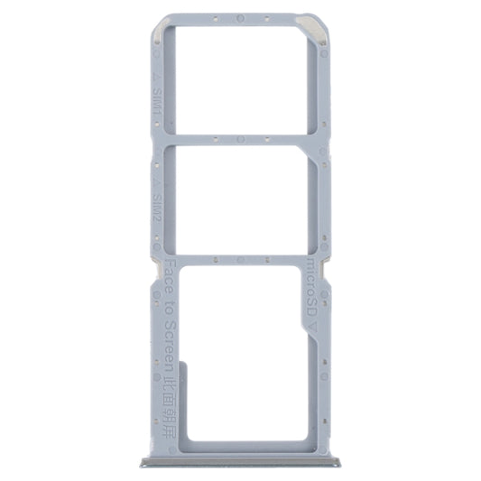 For OPPO A95 4G/Reno6 Lite SIM Card Tray + SIM Card Tray + Micro SD Card Tray (Silver) - Card Tray by buy2fix | Online Shopping UK | buy2fix