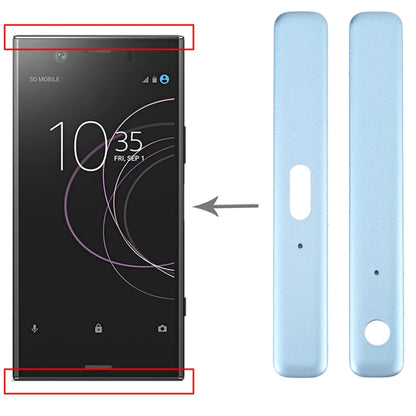 1 Pair Side Part Sidebar For Sony Xperia XZ1 Compact (Blue) - Frame Bezel Plate by buy2fix | Online Shopping UK | buy2fix