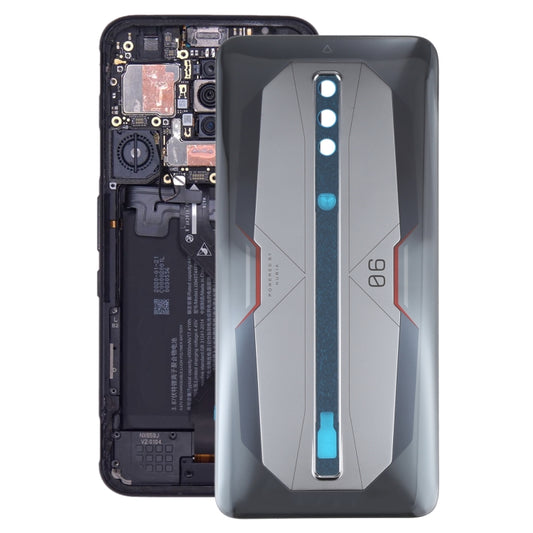 Battery Glass Back Cover for ZTE Nubia Red Magic 6 Pro NX669J-P(Grey) - For ZTE by buy2fix | Online Shopping UK | buy2fix