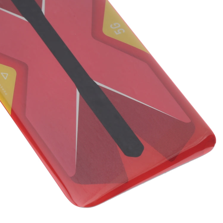 Battery Glass Back Cover for ZTE Nubia Red Magic 5G NX659J(Red) - For ZTE by buy2fix | Online Shopping UK | buy2fix