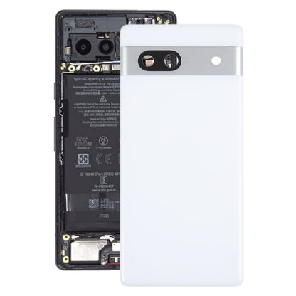 For Google Pixel 7A Original Battery Back Cover with Camera Lens Cover(White) by buy2fix