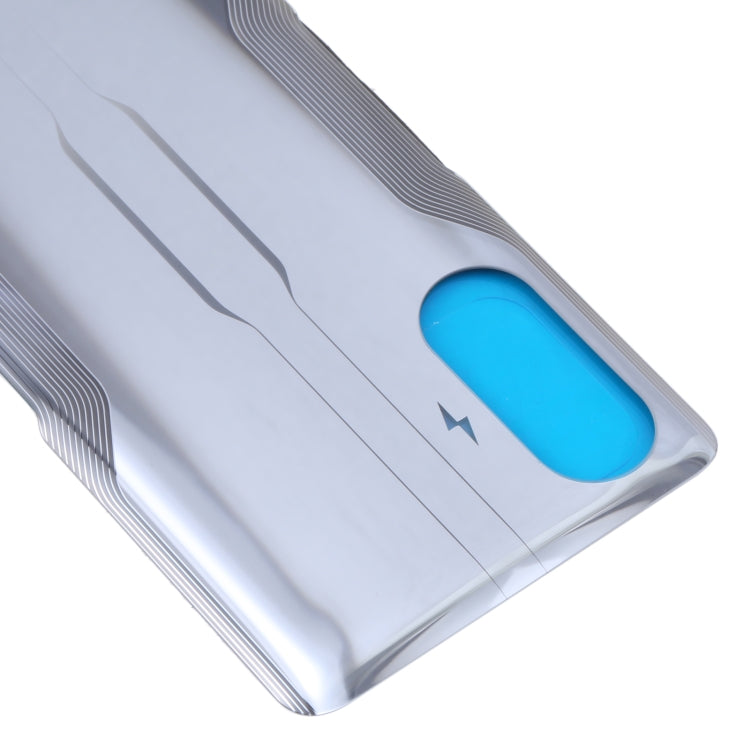 Glass Battery Back Cover for Xiaomi Redmi K40 Gaming(Silver) - Back Cover by buy2fix | Online Shopping UK | buy2fix
