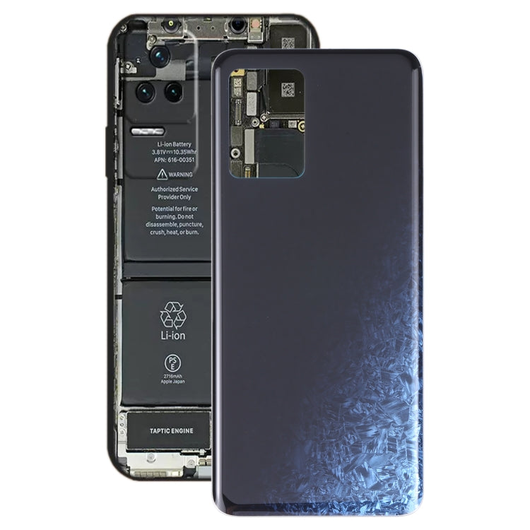 Glass Battery Back Cover for Xiaomi Redmi K50 / Redmi K50 Pro(Black) - Back Cover by buy2fix | Online Shopping UK | buy2fix