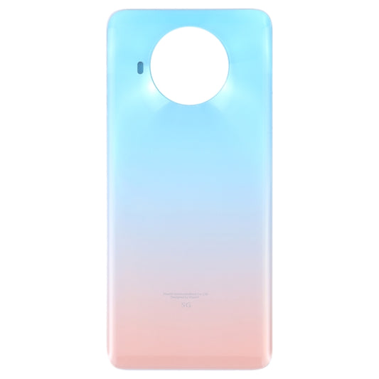 Glass Battery Back Cover for Xiaomi Redmi Note 9 Pro 5G/Mi 10T Lite 5G(Lake Blue) - Back Cover by buy2fix | Online Shopping UK | buy2fix