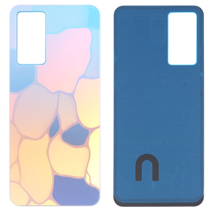 For vivo Y75 4G 2022/V23e Glass Battery Back Cover (Blue) - Back Cover by buy2fix | Online Shopping UK | buy2fix