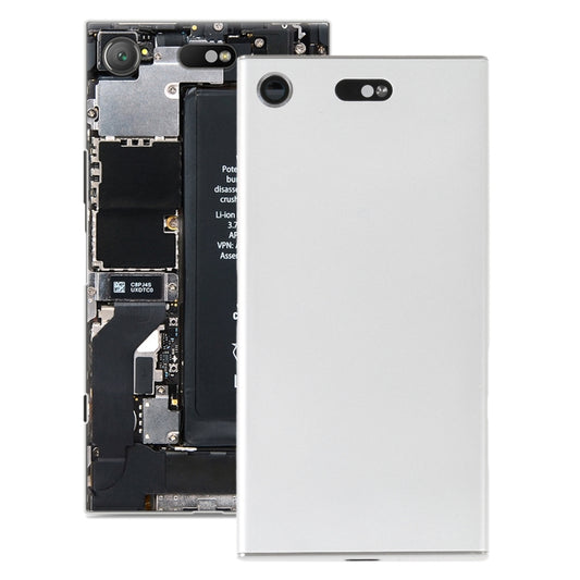 Original Battery Back Cover with Camera Lens Cover for Sony Xperia XZ1 Compact(Silver) - Back Cover by buy2fix | Online Shopping UK | buy2fix