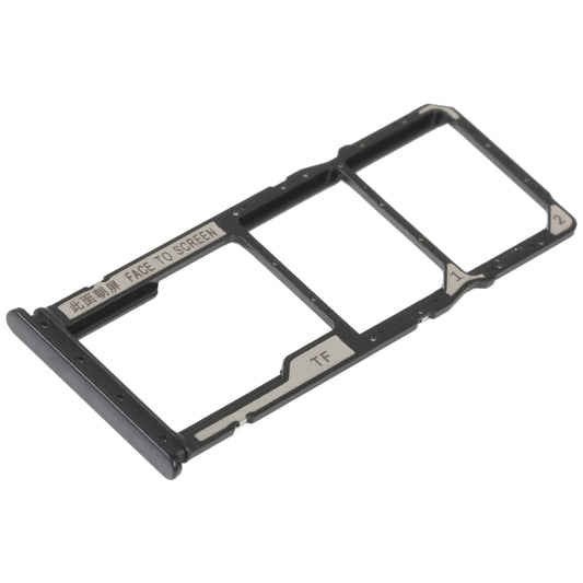 SIM Card Tray + SIM Card Tray + Micro SD Card Tray For Xiaomi Redmi 10C/Redmi 10 India/Poco C40(Black) - Card Tray by buy2fix | Online Shopping UK | buy2fix