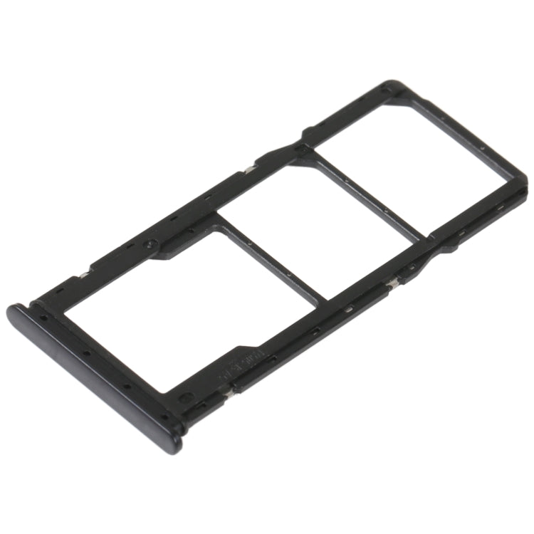SIM Card Tray + SIM Card Tray + Micro SD Card Tray For Xiaomi Redmi 10C/Redmi 10 India/Poco C40(Black) - Card Tray by buy2fix | Online Shopping UK | buy2fix