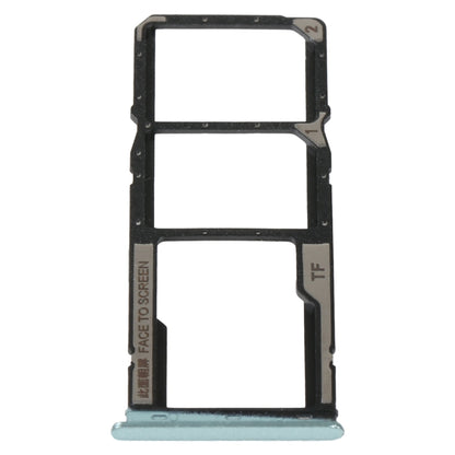 SIM Card Tray + SIM Card Tray + Micro SD Card Tray For Xiaomi Redmi 10C/Redmi 10 India/Poco C40(Green) - Card Tray by buy2fix | Online Shopping UK | buy2fix