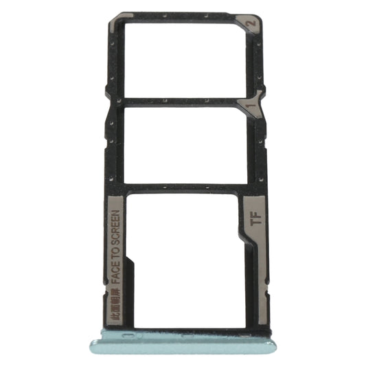 SIM Card Tray + SIM Card Tray + Micro SD Card Tray For Xiaomi Redmi 10C/Redmi 10 India/Poco C40(Green) - Card Tray by buy2fix | Online Shopping UK | buy2fix