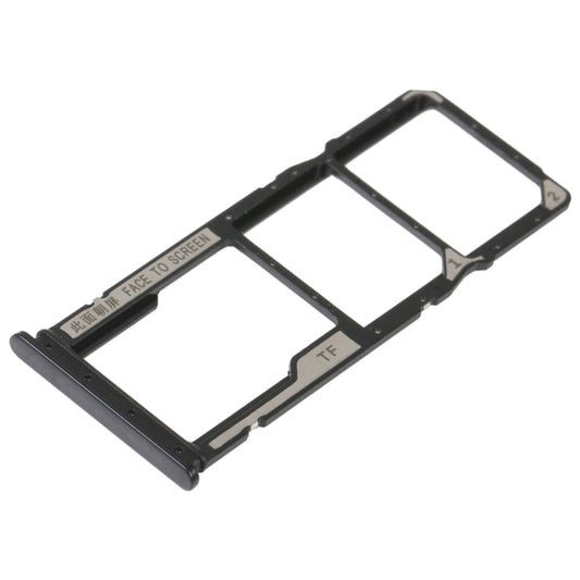 SIM Card Tray + SIM Card Tray + Micro SD Card Tray For Xiaomi Redmi 10A (Black) - Card Tray by buy2fix | Online Shopping UK | buy2fix