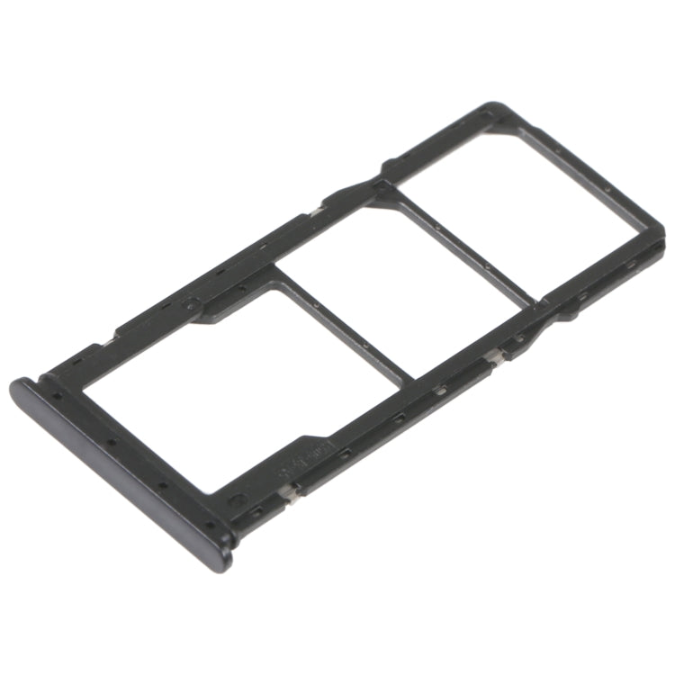 SIM Card Tray + SIM Card Tray + Micro SD Card Tray For Xiaomi Redmi 10A (Black) - Card Tray by buy2fix | Online Shopping UK | buy2fix