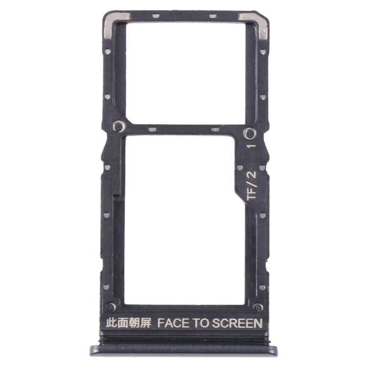 For Xiaomi Redmi Note 11SE SIM Card Tray + SIM Card Tray + Micro SD Card Tray (Black) by buy2fix