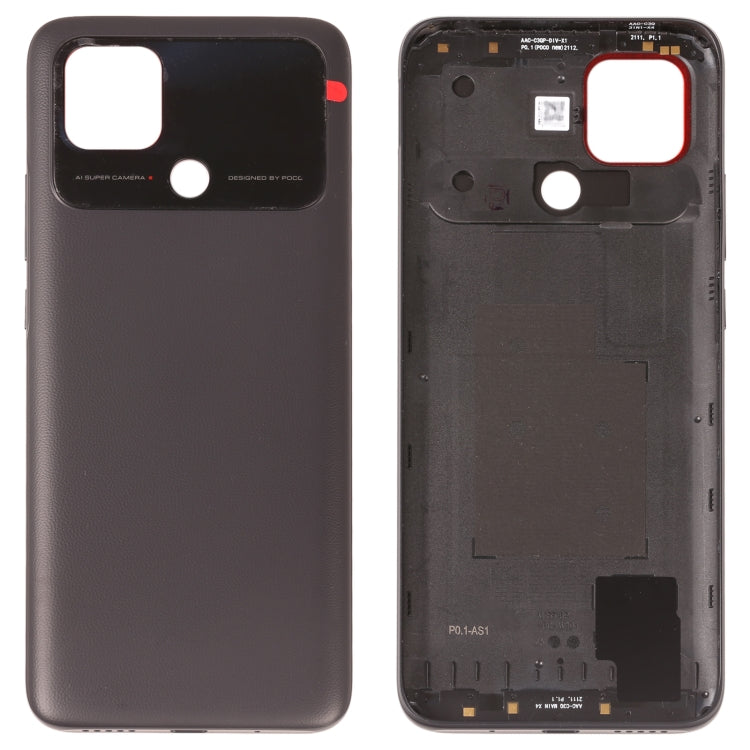 Original Battery Back Cover for Xiaomi Poco C40(Black) - Back Cover by buy2fix | Online Shopping UK | buy2fix