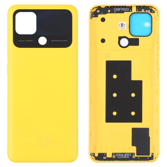 Original Battery Back Cover for Xiaomi Poco C40(Yellow) - Back Cover by buy2fix | Online Shopping UK | buy2fix
