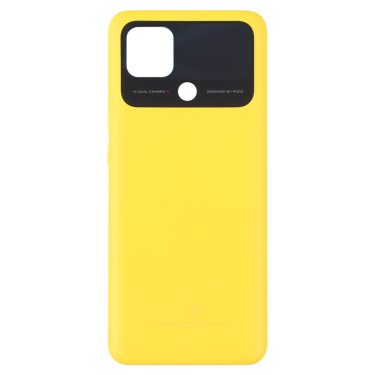 Original Battery Back Cover for Xiaomi Poco C40(Yellow) - Back Cover by buy2fix | Online Shopping UK | buy2fix