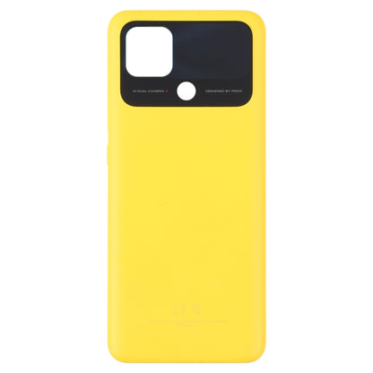 Original Battery Back Cover for Xiaomi Poco C40(Yellow) - Back Cover by buy2fix | Online Shopping UK | buy2fix