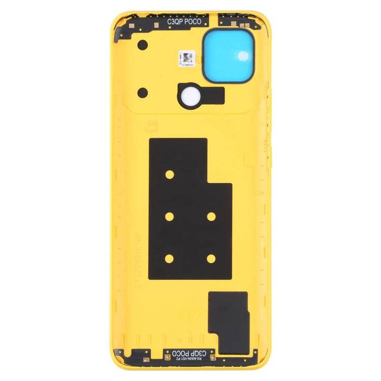 Original Battery Back Cover for Xiaomi Poco C40(Yellow) - Back Cover by buy2fix | Online Shopping UK | buy2fix