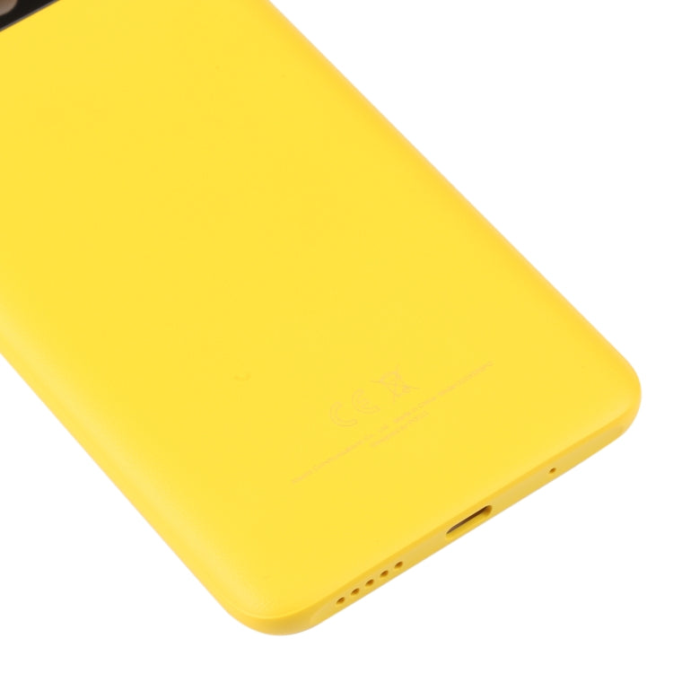 Original Battery Back Cover for Xiaomi Poco C40(Yellow) - Back Cover by buy2fix | Online Shopping UK | buy2fix