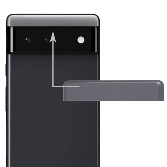 Couverture arrière supérieure avant pour Google Pixel 6 Pro (noir)