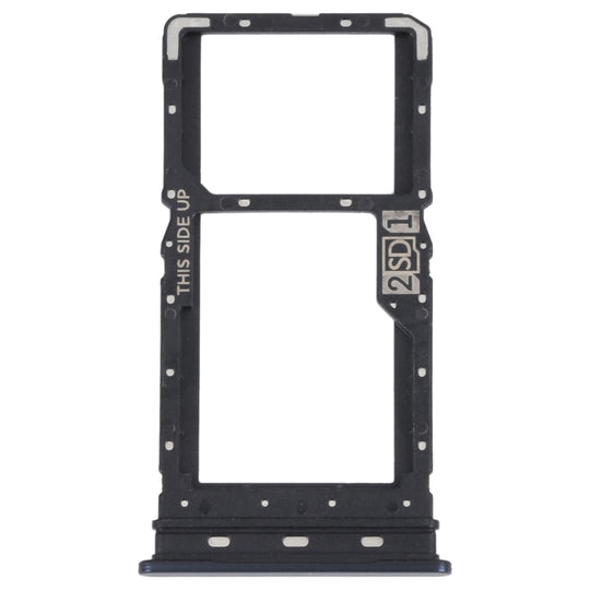 For Motorola Moto G62 5G / Moto G62 India SIM Card Tray + SIM / Micro SD Card Tray(Black)