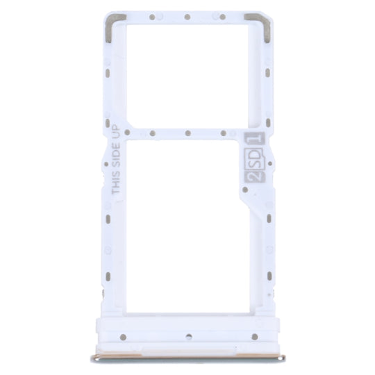 Pour Motorola Moto G52 Plateau de carte SIM + Plateau de carte SIM / Micro SD (Argent)