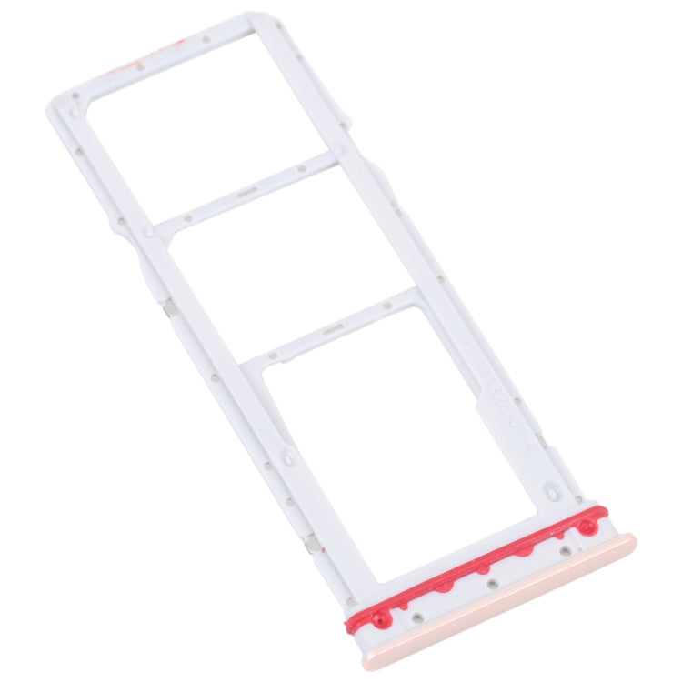 For Motorola Moto G32 SIM Card Tray + SIM Card Tray + Micro SD Card Tray (Gold) - Card Socket by buy2fix | Online Shopping UK | buy2fix