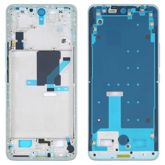 Pour Xiaomi 12 Lite, boîtier avant d'origine, cadre LCD, plaque de lunette (bleu)