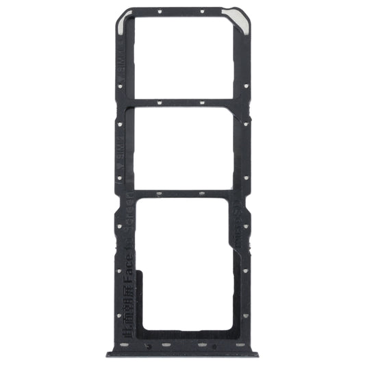 For OPPO A52 4G SIM Card Tray + SIM Card Tray + Micro SD Card Tray (Black) - Card Tray by buy2fix | Online Shopping UK | buy2fix