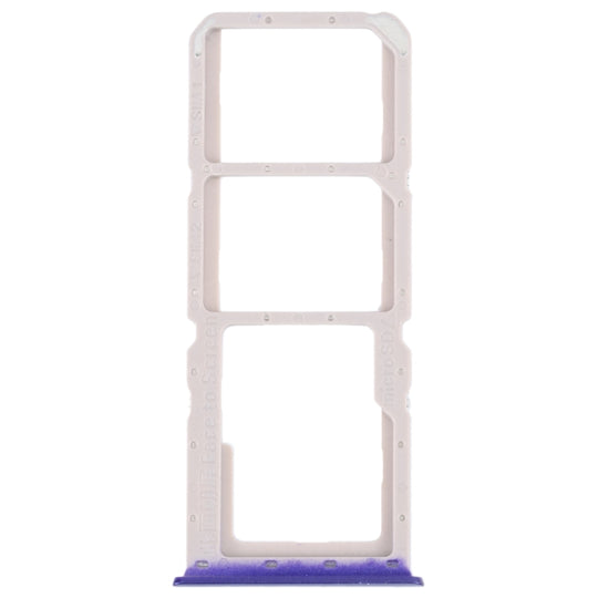 Pour OPPO A52 4G Plateau pour carte SIM + Plateau pour carte SIM + Plateau pour carte Micro SD (Bleu)