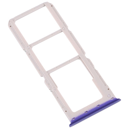 For OPPO A52 4G SIM Card Tray + SIM Card Tray + Micro SD Card Tray (Blue) - Card Tray by buy2fix | Online Shopping UK | buy2fix
