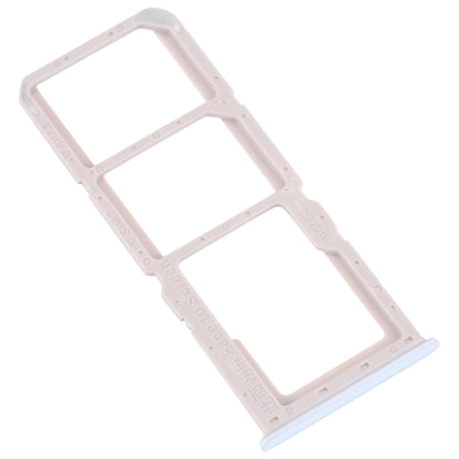 For OPPO A52 4G SIM Card Tray + SIM Card Tray + Micro SD Card Tray (White) - Card Tray by buy2fix | Online Shopping UK | buy2fix