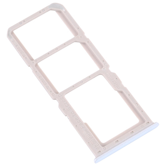 For OPPO A52 4G SIM Card Tray + SIM Card Tray + Micro SD Card Tray (White) - Card Tray by buy2fix | Online Shopping UK | buy2fix