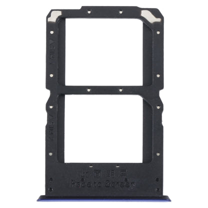 For OPPO Reno SIM Card Tray + SIM / Micro SD Card Tray (Blue) - Card Tray by buy2fix | Online Shopping UK | buy2fix