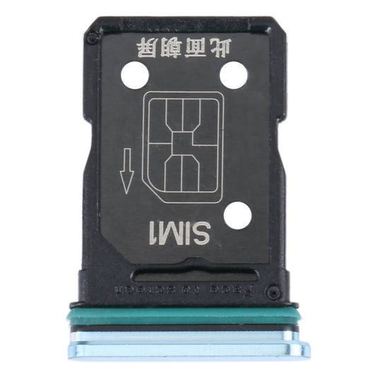 For OPPO Reno4 5G SIM Card Tray + SIM Card Tray (Blue) - Card Tray by buy2fix | Online Shopping UK | buy2fix