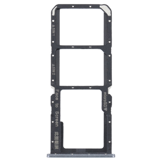 For OPPO A73 4G / F17 / A93 4G / A73 5G SIM Card Tray + SIM Card Tray + Micro SD Card Tray (Black) - Card Tray by buy2fix | Online Shopping UK | buy2fix