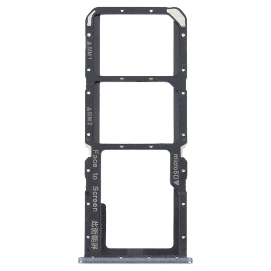 Pour OPPO A73 4G / F17 / A93 4G / A73 5G Plateau pour carte SIM + Plateau pour carte SIM + Plateau pour carte Micro SD (Noir)