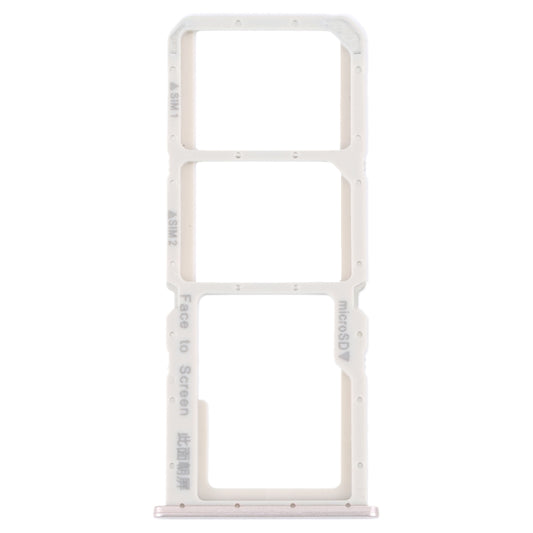 For OPPO A73 4G / F17 / A93 4G / A73 5G SIM Card Tray + SIM Card Tray + Micro SD Card Tray (Gold) - Card Tray by buy2fix | Online Shopping UK | buy2fix