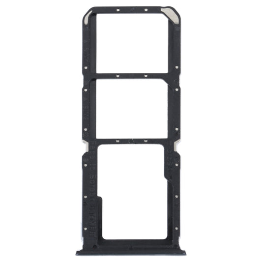 For OPPO Reno5 Lite / Reno5 F / A94 4G SIM Card Tray + SIM Card Tray + Micro SD Card Tray (Black) - Card Tray by buy2fix | Online Shopping UK | buy2fix